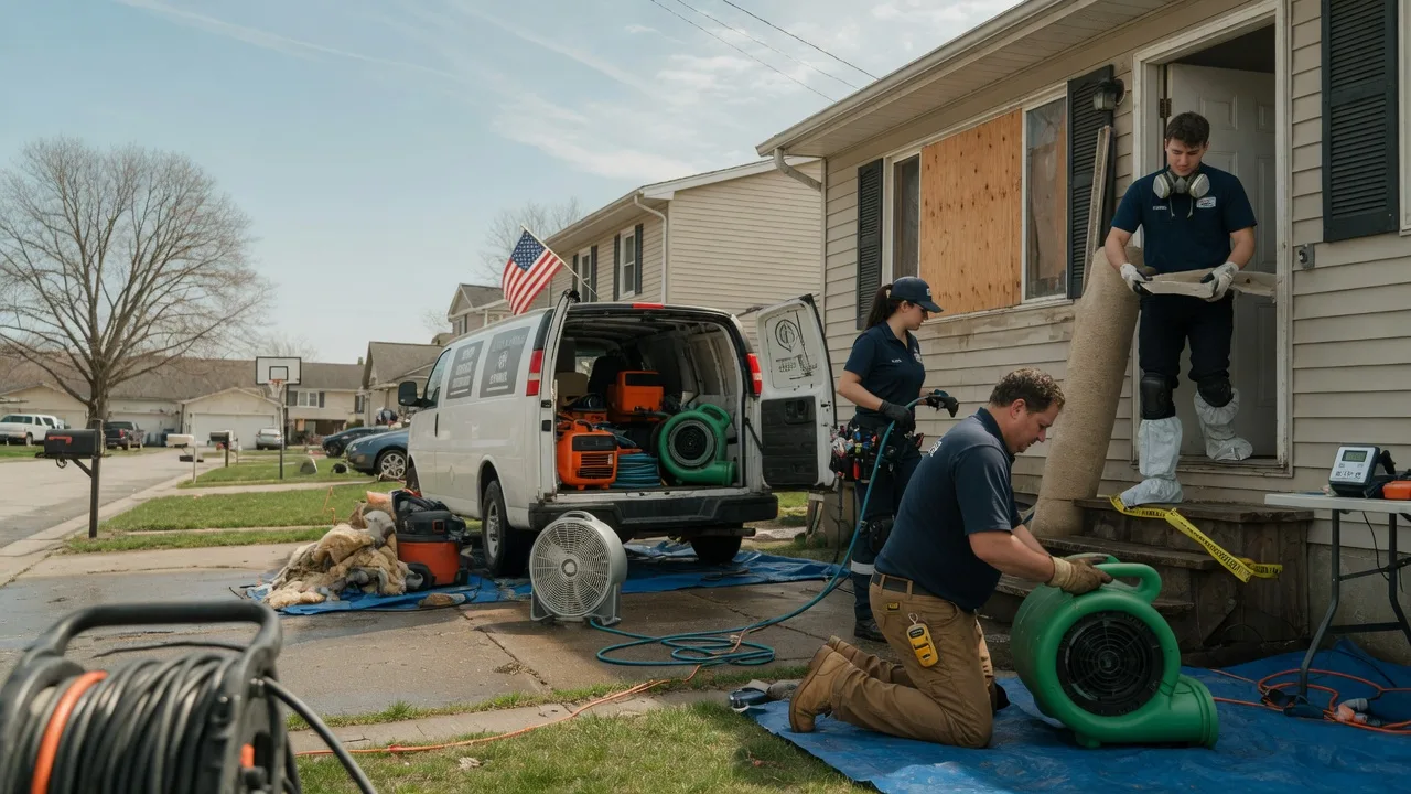 Water Damage Restoration in Livingston, IL near me
